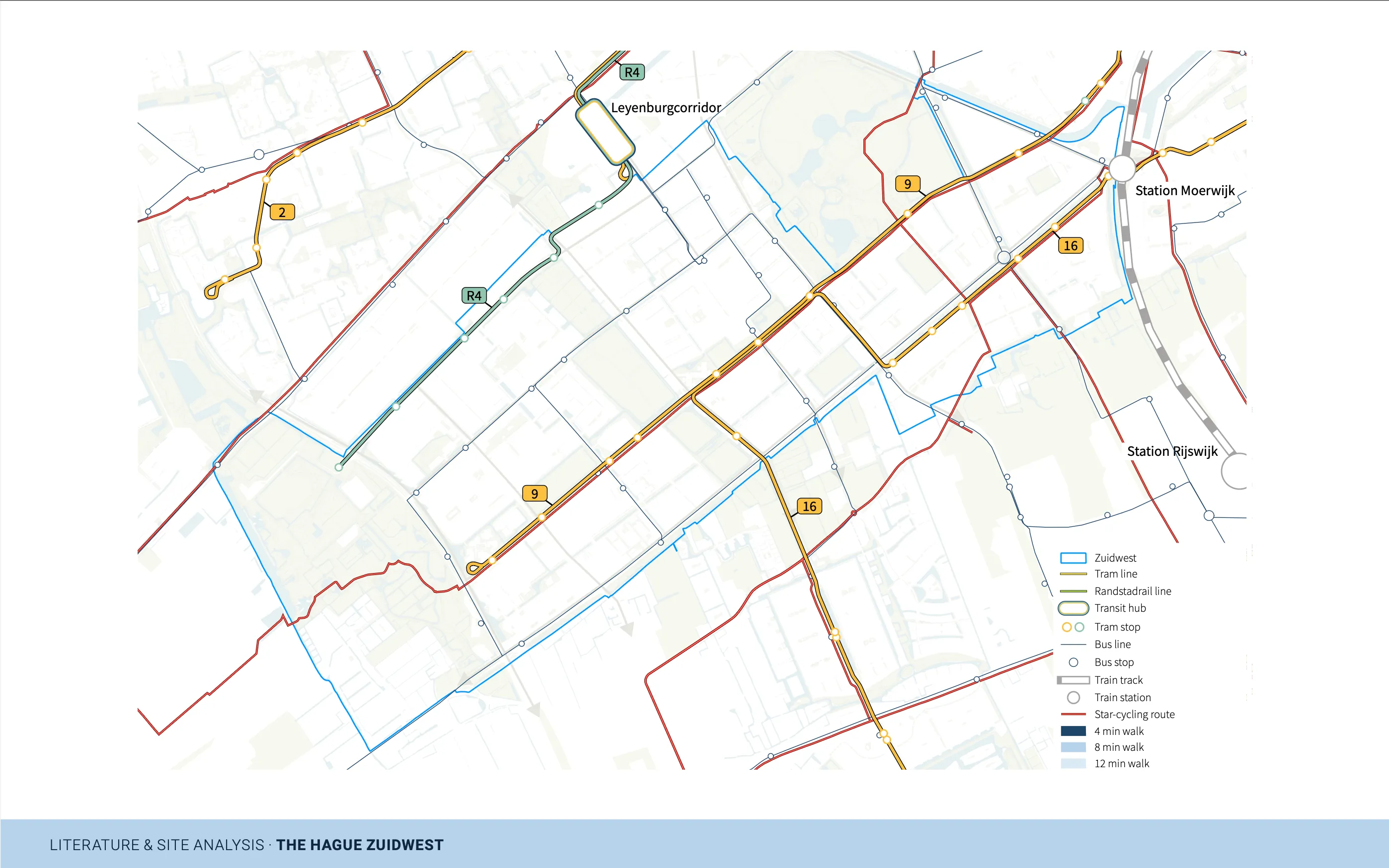 Mobiliteitskaart van Den Haag Zuidwest