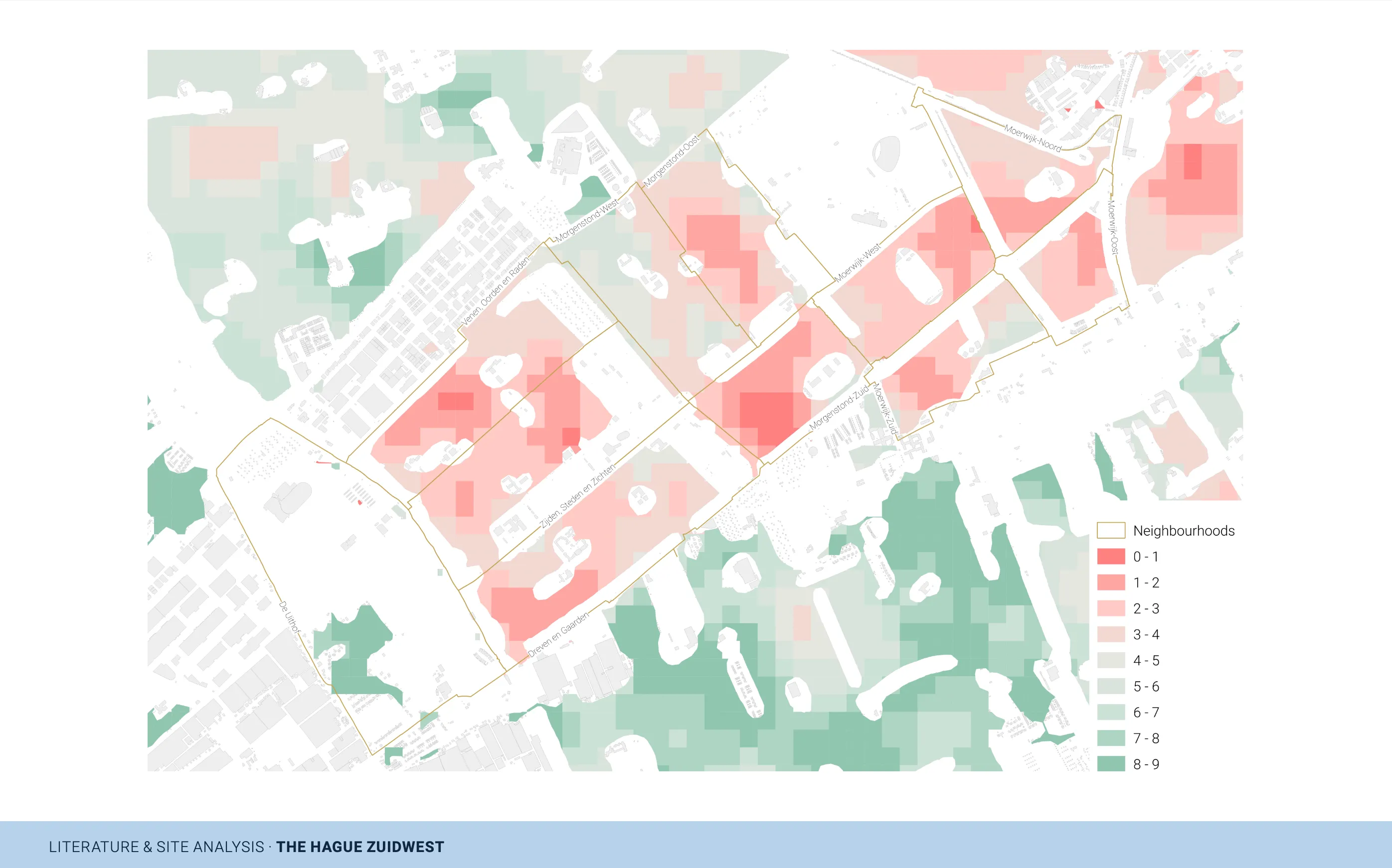 Leefbarometer: leefbaarheidsscore in Zuidwest