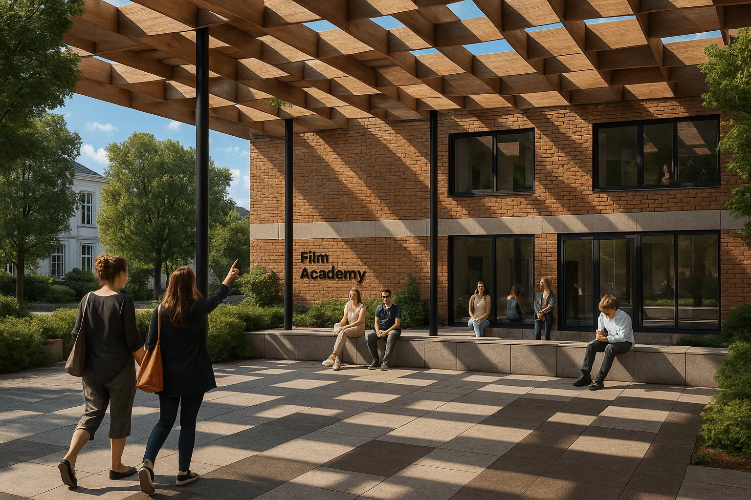 Artist impression of een belangrijke visualisatie van de Film Academy, die de sfeer en het eindresultaat toont.