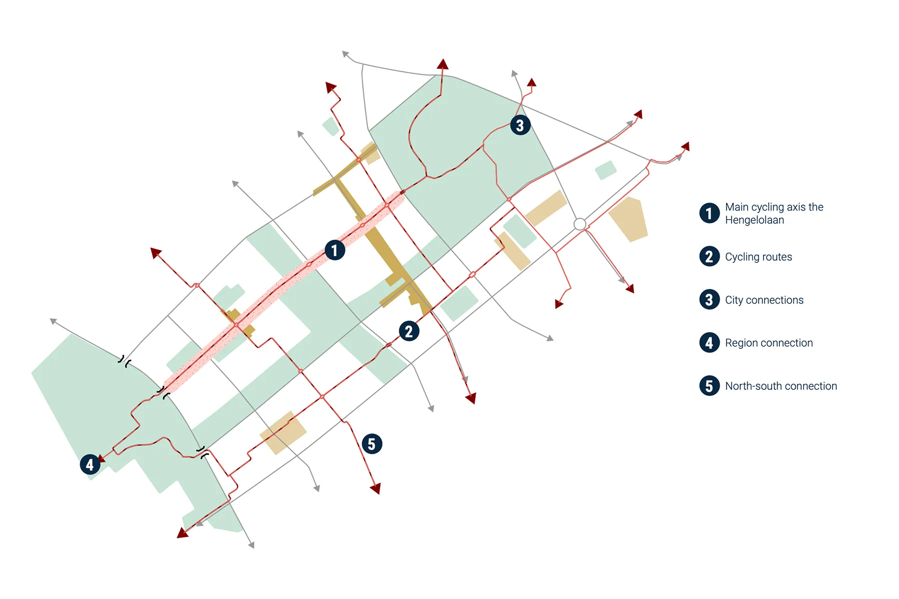 Strategiekaart Transit en Fietsnetwerk: Nieuwe tramlijn, opgewaardeerde hubs, sterfietsroutes