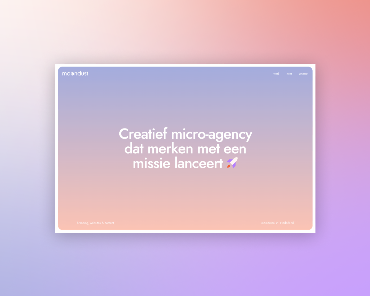 Visual website studio moondust